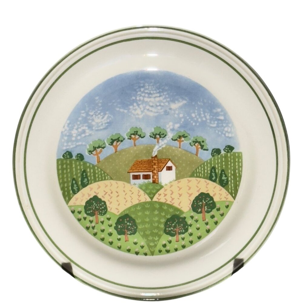Sangostone Country Cottage Dinner Plates 10.5" Dia. Set Of Four